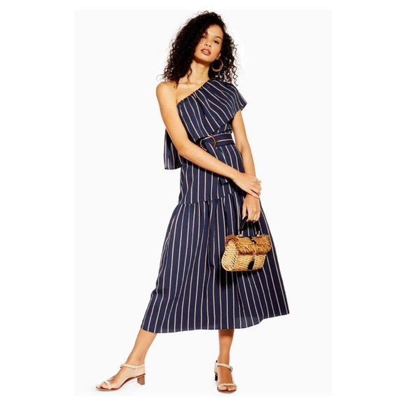 Topshop Dresses & Skirts - Topshop Sicily one shoulder midi dress